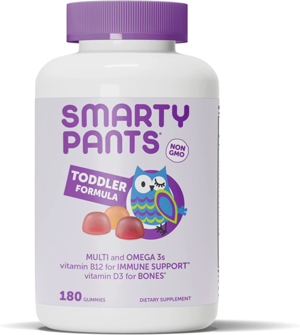 Smartypants Organic Toddler Multivitamin, Daily Gummy Vitamins: Probiotics, Vitamin C, D3, Zinc, & B12 for Immune Support, Energy & Digestive Health, Fruit Flavor, 60 Gummies, 30 Day Supply - Image 20