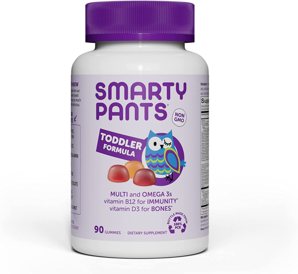 Smartypants Organic Toddler Multivitamin, Daily Gummy Vitamins: Probiotics, Vitamin C, D3, Zinc, & B12 for Immune Support, Energy & Digestive Health, Fruit Flavor, 60 Gummies, 30 Day Supply - Image 22