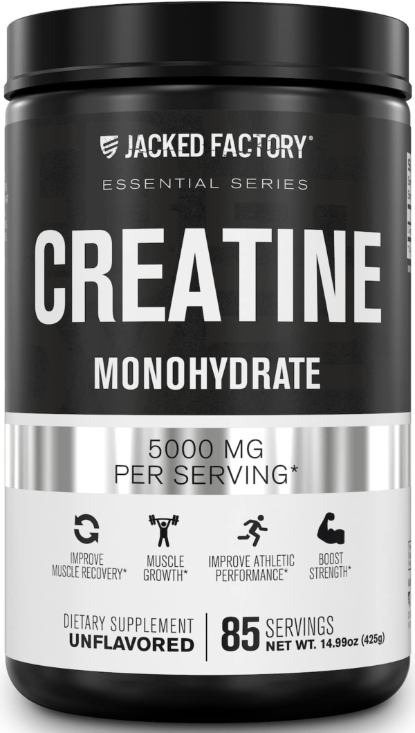 Creatine Monohydrate Powder 425G - Creatine Supplement for Muscle Growth, Increased Strength, Enhanced Energy Output and Improved Athletic Performance 85 Servings, Unflavored