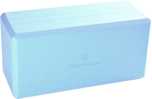 Hugger Mugger 5 In. Big Foam Yoga Block - Extra Large Size, Dense Foam, Reliable Support, Beveled Edges for Comfort, Great If You'Re Taller or Less Flexible