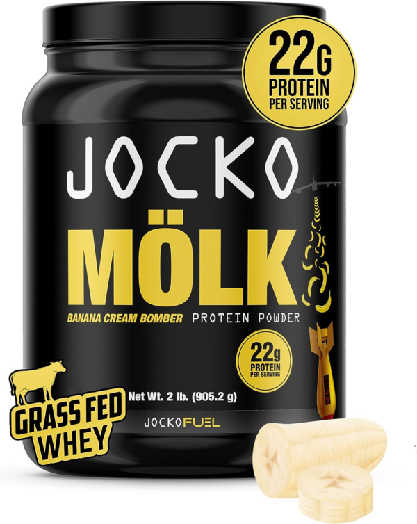 Jocko Mölk Whey Protein Powder (Vanilla) - Keto, Probiotics, Grass Fed, Digestive Enzymes, Amino Acids, Sugar Free Monk Fruit Blend - Supports Muscle Recovery and Growth - 31 Servings - Image 11