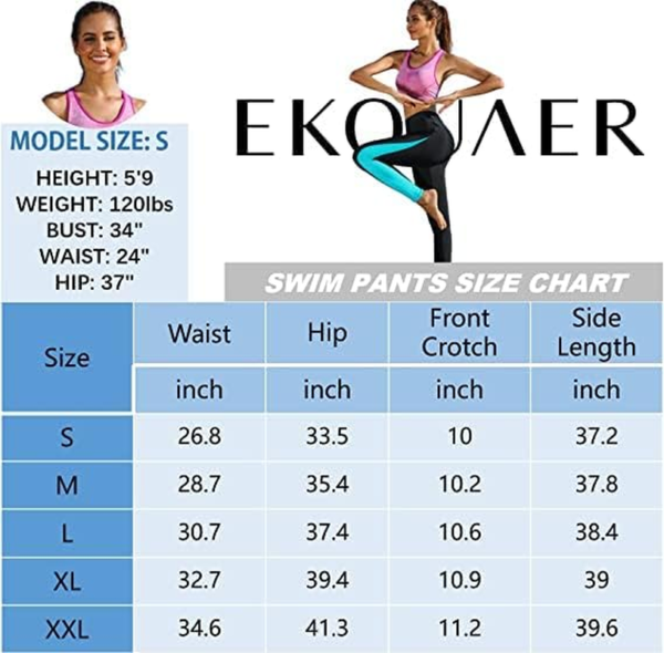 Women Swim Pants UV Sun Protective Long Surfing Leggings Rash Guard Swimming Bottom Active Sport Tights - Image 6