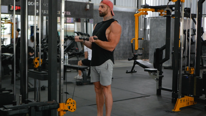 Standing Biceps Cable Curl