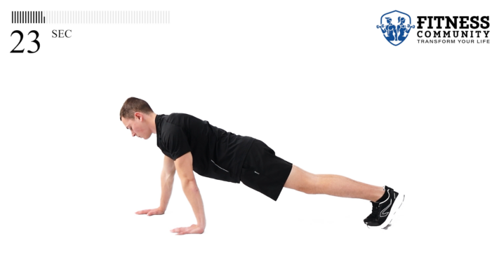 Staggered Hands Push-Up