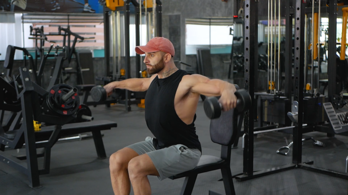 Dumbbell Seated Lateral Raises