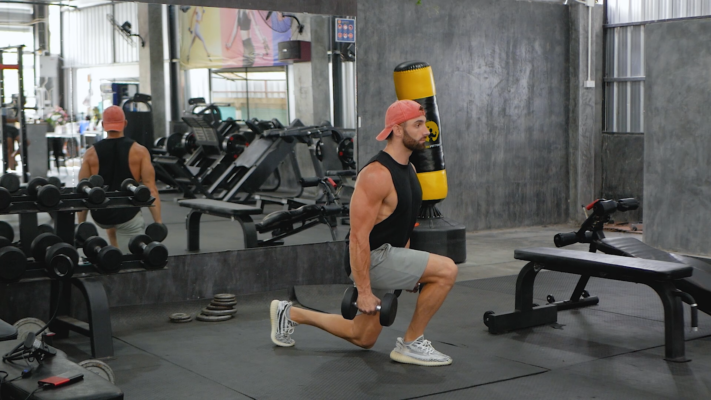 Dumbbell Lunges