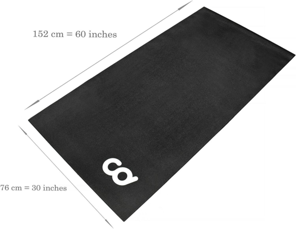 Bike Bicycle Trainer Floor Mat - Suits Ergo Mag Fluid for Indoor Cycles Stepper Compatible with Indoor Bikes - Floor Thick Mats for Exercise Equipment - Gym Flooring - Image 2