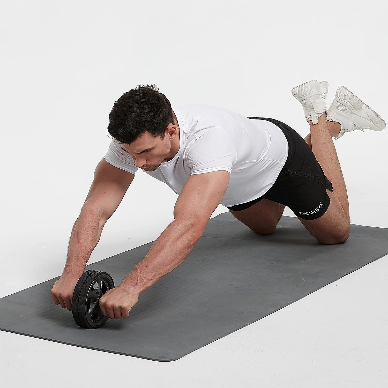 BLUERISE Ab Roller Wheel 2 Types Ab Roller No Noise Ab Wheel Easy to Assemble Home Workout Equipment Portable Abs Workout Equipment for Home Workout - Image 8