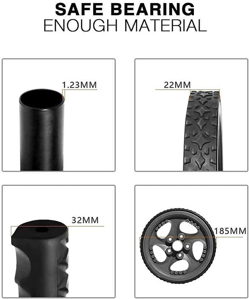 BLUERISE Ab Roller Wheel 2 Types Ab Roller No Noise Ab Wheel Easy to Assemble Home Workout Equipment Portable Abs Workout Equipment for Home Workout - Image 6