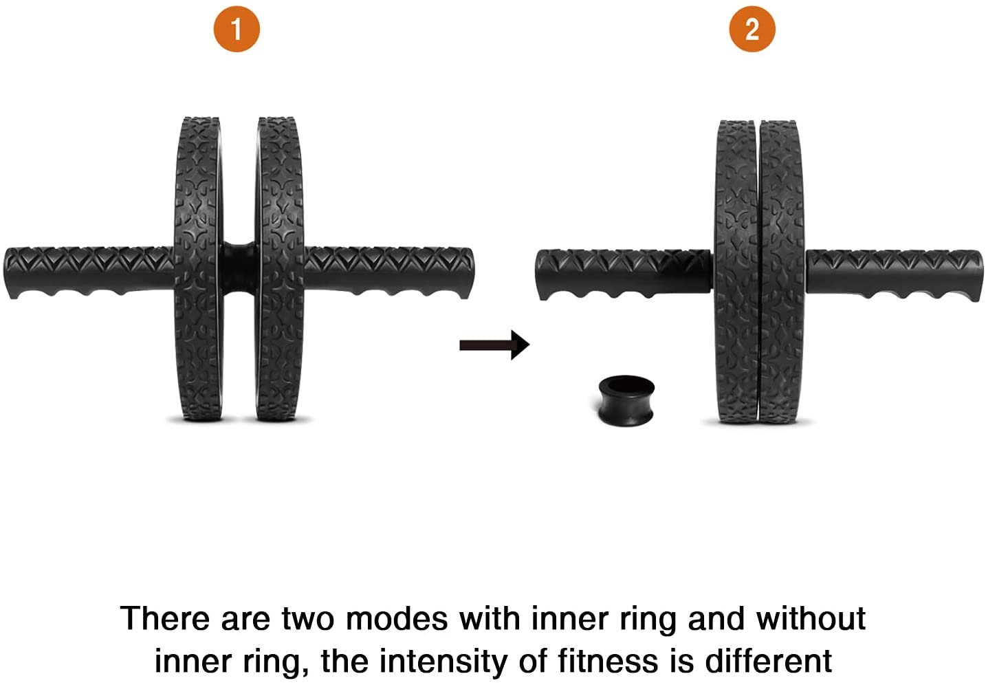 BLUERISE Ab Roller Wheel 2 Types Ab Roller No Noise Ab Wheel Easy to Assemble Home Workout Equipment Portable Abs Workout Equipment for Home Workout - Image 2