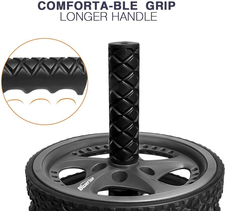 BLUERISE Ab Roller Wheel 2 Types Ab Roller No Noise Ab Wheel Easy to Assemble Home Workout Equipment Portable Abs Workout Equipment for Home Workout - Image 4