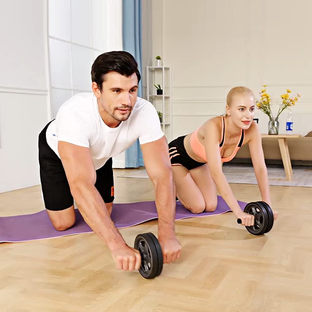 BLUERISE Ab Roller Wheel 2 Types Ab Roller No Noise Ab Wheel Easy to Assemble Home Workout Equipment Portable Abs Workout Equipment for Home Workout - Image 7